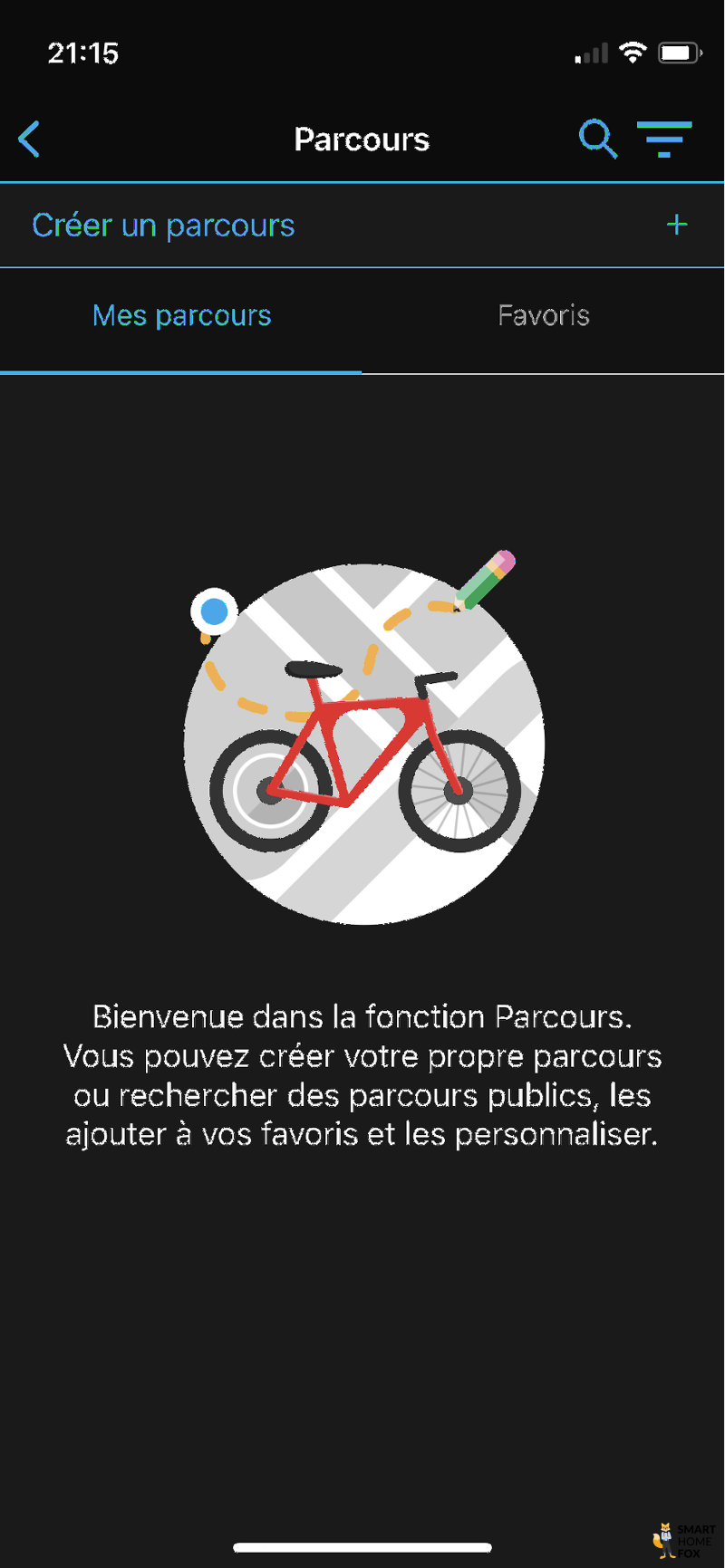 garmin application parcours